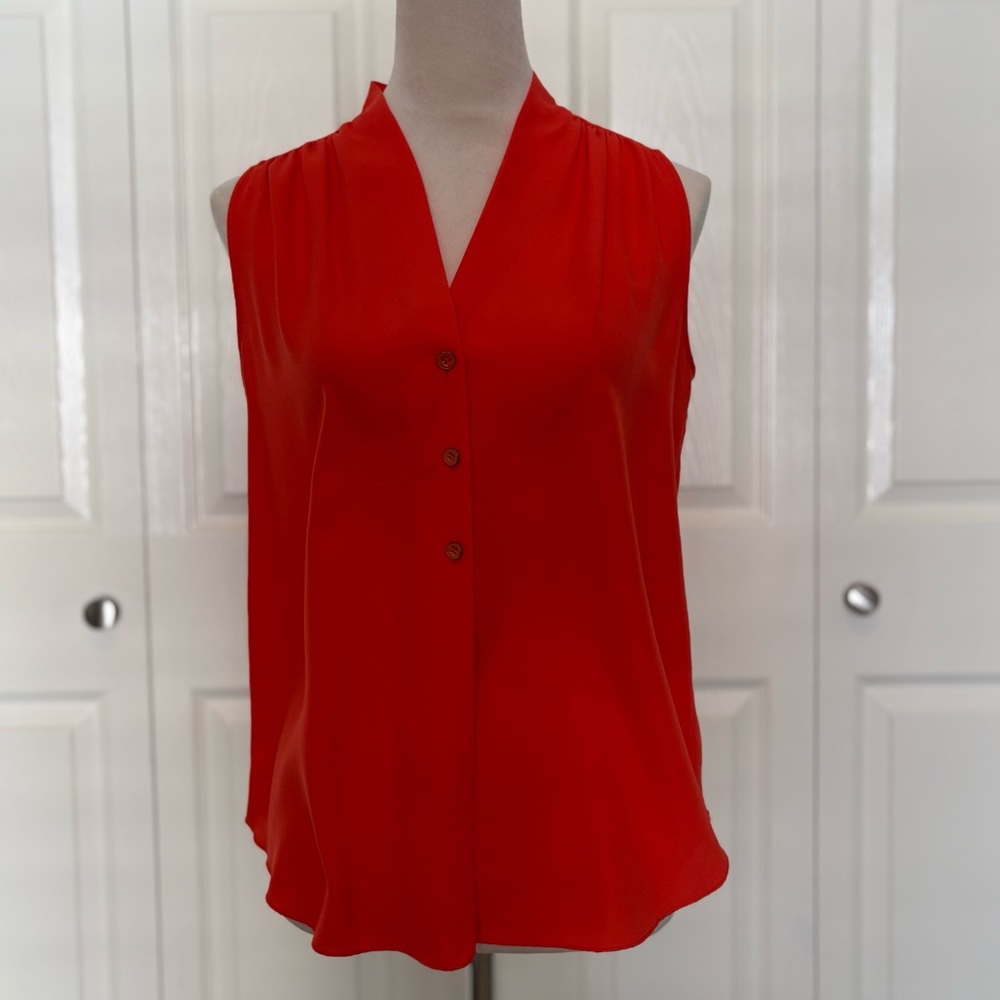 Antonio Melani sleeveless orange top. Size XS